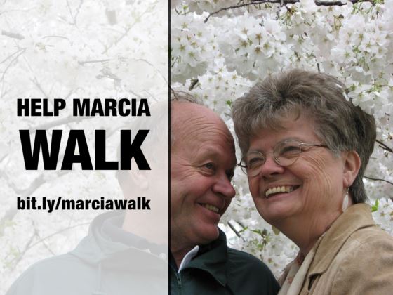 Help Marcia walk again: bit.ly/marciawalk
